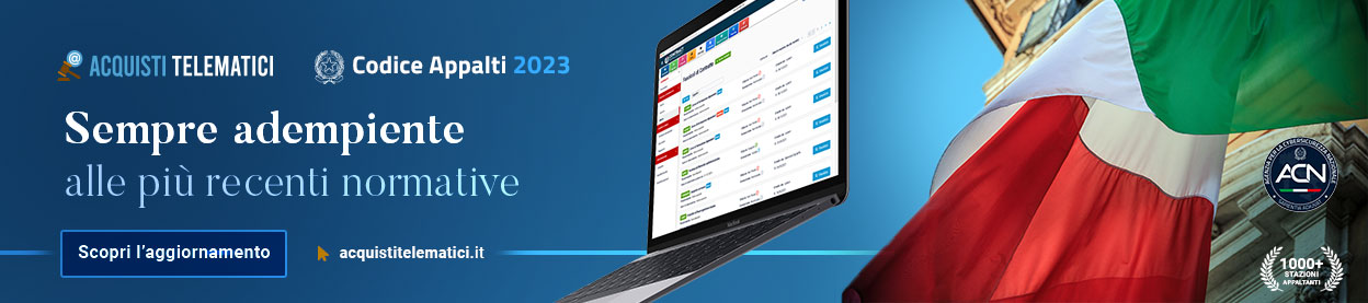 Suite software Acquisti Telematici in linea al Codice Appalti 2023