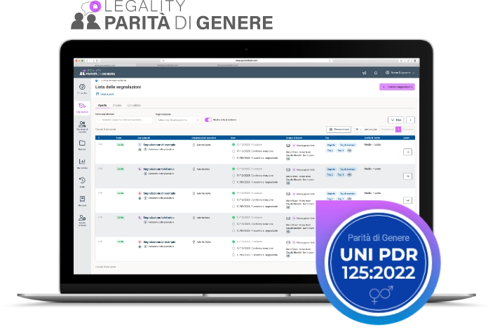 piattaforma per gestione segnalazioni per certificazione UNI/PdR 125:2022