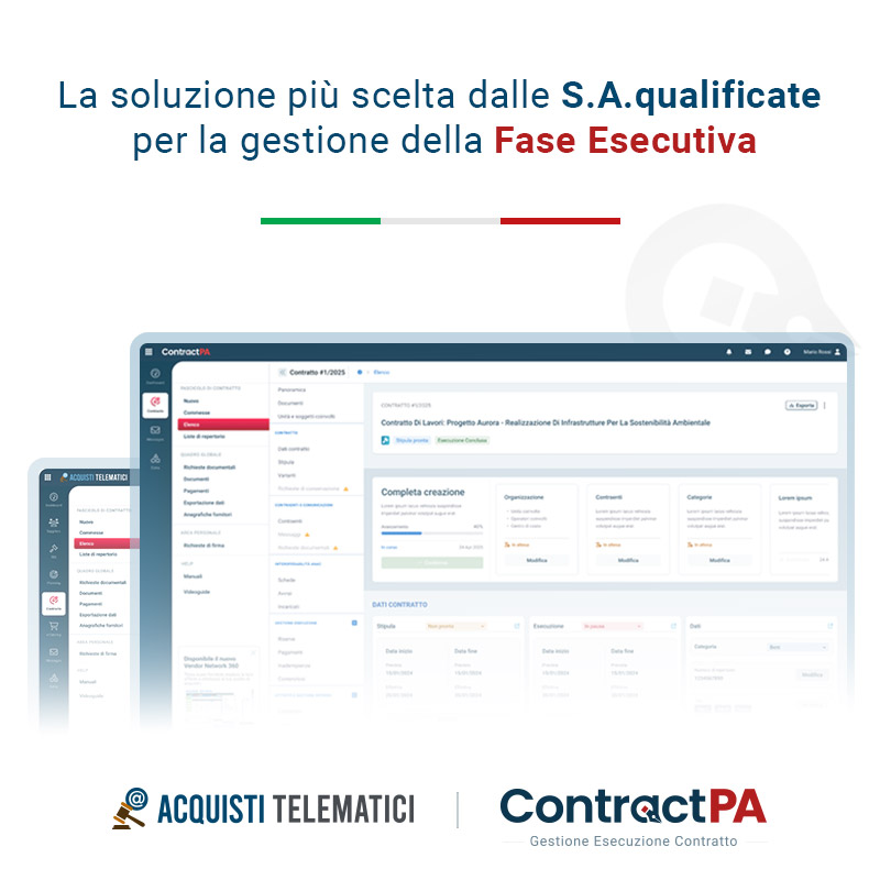 piattaforma gestione fase esecutiva stazioni appaltanti