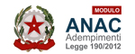 Modulo ANAC Legge 190/2012