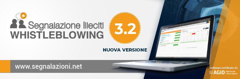 Nuova versione del software per la segnalazione degli illeciti