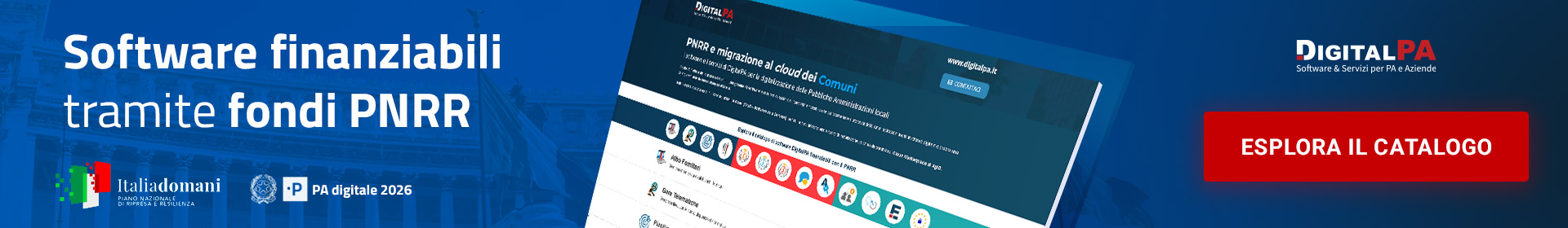 Servizi Investimento 1.2 - Abilitazione al Cloud per le PA Locali a valere sul PNRR