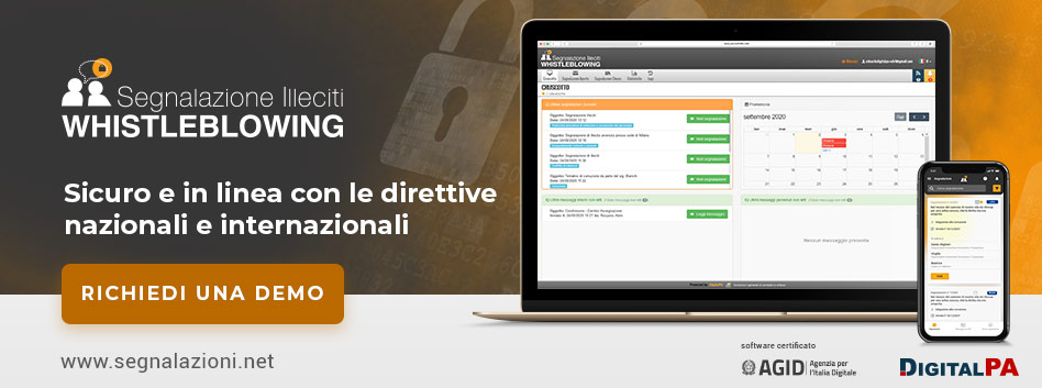 Richiedi una Demo - Segnalazione Illeciti - Whistleblowing